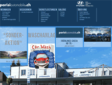 Tablet Screenshot of parisiautomobile.ch